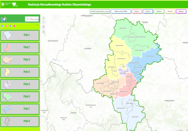 Realizacja Marszałkowskiego Budżetu Obywatelskiego województwa śląskiego